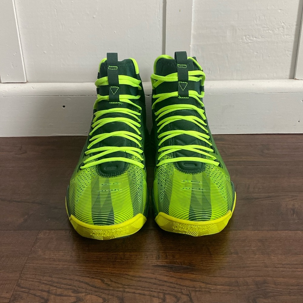 RARE Under Armour Micro G Pro Compfit Neon, Light & Dark Green Color Men’s 12